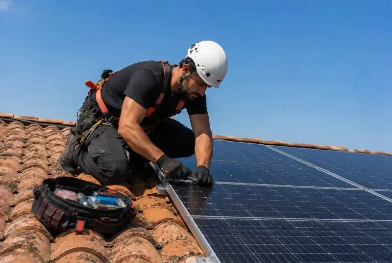 Maintenance et monitoring de panneaux solaires à Val d'Oust